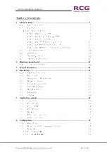 Preview for 6 page of RCG RCG i4 Flexi Installation Manual