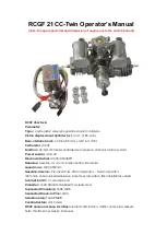 RCGF 21CC-Twin Operator'S Manual preview