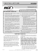 RCI 8310 Installation Manual preview