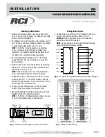 Preview for 1 page of RCI 915 Installation