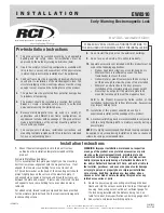 RCI EW8310 Installation Manual preview