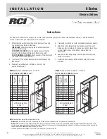 RCI L65 Series Installation Instructions Manual preview