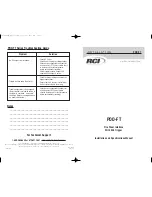 RCI PDD-FT Series Troubleshooting Manual предпросмотр