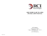 Preview for 1 page of RCI RC-WS-OEM Installation Manual