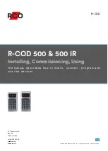 RCO R-COD 500 Installing, Commissioning, Using preview