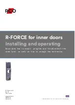 Preview for 1 page of RCO R-FORCE Installing And Operating Instructions