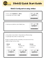 Preview for 4 page of rConix SlinkE2 Quick Start Manual