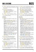 Preview for 5 page of RCS AUDIO-SYSTEMS AM-100 DAB Operating Instructions Manual