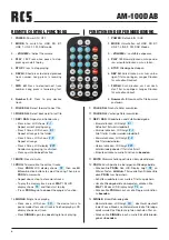 Preview for 6 page of RCS AUDIO-SYSTEMS AM-100 DAB Operating Instructions Manual