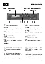 Preview for 4 page of RCS AUDIO-SYSTEMS AM-100 RDS Operating Instructions Manual