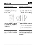 Preview for 5 page of RCS AUDIO-SYSTEMS BC-512 Operating Instructions Manual