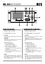 Предварительный просмотр 3 страницы RCS AUDIO-SYSTEMS BM-10 U Operating Instructions Manual