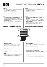 Preview for 8 page of RCS AUDIO-SYSTEMS DMT-10 Operating Instructions Manual