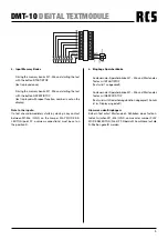 Preview for 9 page of RCS AUDIO-SYSTEMS DMT-10 Operating Instructions Manual