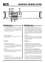 Preview for 4 page of RCS AUDIO-SYSTEMS ESC-012A Operating Instructions Manual