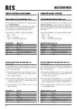 Preview for 22 page of RCS AUDIO-SYSTEMS ESC-012A Operating Instructions Manual