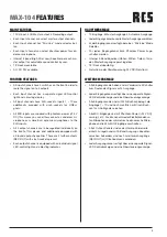 Preview for 3 page of RCS AUDIO-SYSTEMS MAX-104 Operating Instructions Manual