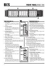 Preview for 4 page of RCS AUDIO-SYSTEMS MAX-104 Operating Instructions Manual