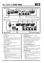 Preview for 5 page of RCS AUDIO-SYSTEMS ME-2A Operating Instructions Manual