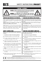 Preview for 2 page of RCS AUDIO-SYSTEMS PAS-300A Operating Instructions Manual