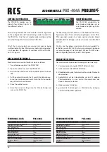 Preview for 26 page of RCS AUDIO-SYSTEMS PAS-300A Operating Instructions Manual