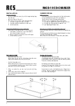 Preview for 2 page of RCS AUDIO-SYSTEMS R6CD-10 Operating Instructions Manual