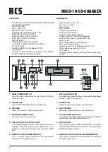 Preview for 4 page of RCS AUDIO-SYSTEMS R6CD-10 Operating Instructions Manual