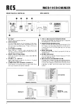 Preview for 6 page of RCS AUDIO-SYSTEMS R6CD-10 Operating Instructions Manual