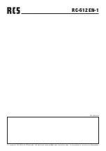 Preview for 8 page of RCS AUDIO-SYSTEMS RC-512 EN-1 Operating Instructions Manual