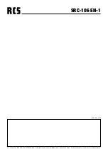 Preview for 8 page of RCS AUDIO-SYSTEMS SRC-106 EN-1 Operating Instructions Manual