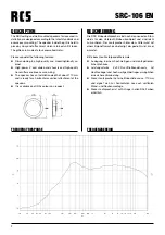 Preview for 2 page of RCS AUDIO-SYSTEMS SRC-106 EN Operating Instructions Manual