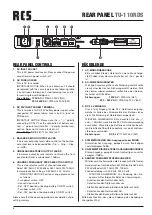 Preview for 8 page of RCS AUDIO-SYSTEMS TU-110RDS Operating Instructions Manual