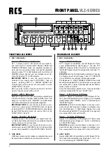 Preview for 6 page of RCS AUDIO-SYSTEMS VLZ Series Operating Instructions Manual