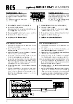 Preview for 12 page of RCS AUDIO-SYSTEMS VLZ Series Operating Instructions Manual