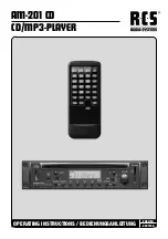 Preview for 1 page of RCS AM-201 CD Operating Instructions Manual