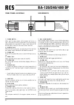 Предварительный просмотр 4 страницы RCS BA-120DP Manual