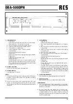 Предварительный просмотр 3 страницы RCS DBA-500DPN Quick Start Manual