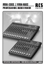 Preview for 1 page of RCS FMX-1202 Operating Instructions Manual