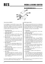 Preview for 8 page of RCS MSC-1000 Operating Instructions Manual