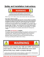 Preview for 2 page of RCS PRO RSB3A Installation And Operating Instructions Manual