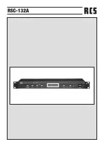 Preview for 1 page of RCS RCS-132A Manual