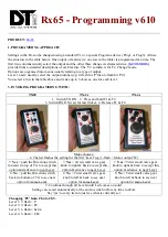 Preview for 1 page of RCS Rx65 Quick Start Manual