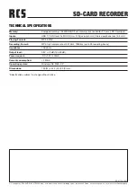 Preview for 8 page of RCS SD-200?USB Operating Instructions Manual