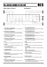 Предварительный просмотр 3 страницы RCS TA-4030 KX Manual