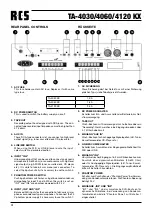 Предварительный просмотр 4 страницы RCS TA-4030 KX Manual