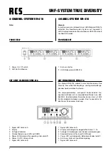 Предварительный просмотр 4 страницы RCS UR-416 Operating Instructions Manual