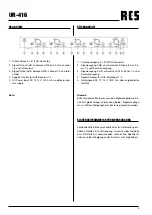 Предварительный просмотр 5 страницы RCS UR-416 Operating Instructions Manual