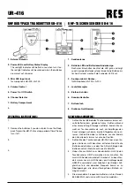 Предварительный просмотр 7 страницы RCS UR-416 Operating Instructions Manual