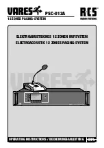 RCS Vares PSC-012A Operating Instructions Manual предпросмотр