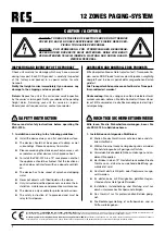 Preview for 2 page of RCS Vares PSC-012A Operating Instructions Manual